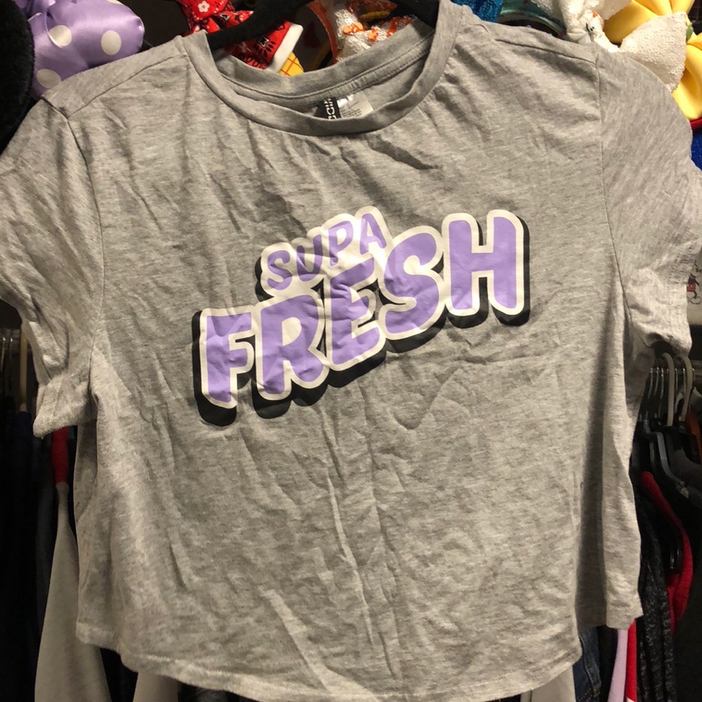 SUPA FRESH 80s/90s style crop top!